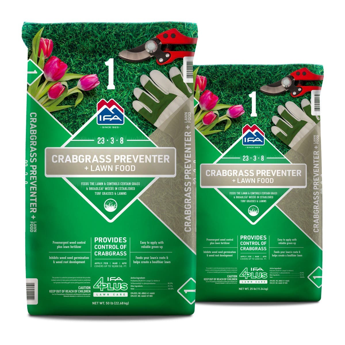 IFA Crabgrass Preventer + Lawn Food, Step 1 of IFA 4Plus Lawn Care