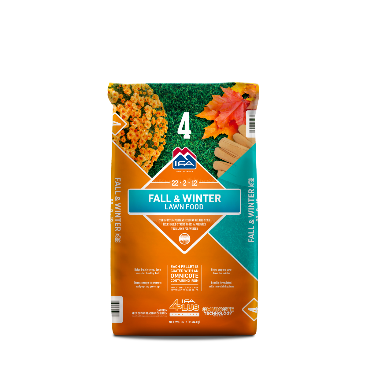 IFA Fall & Winter Lawn Fertilizer, 25 Lb. Bag, 22-2-12