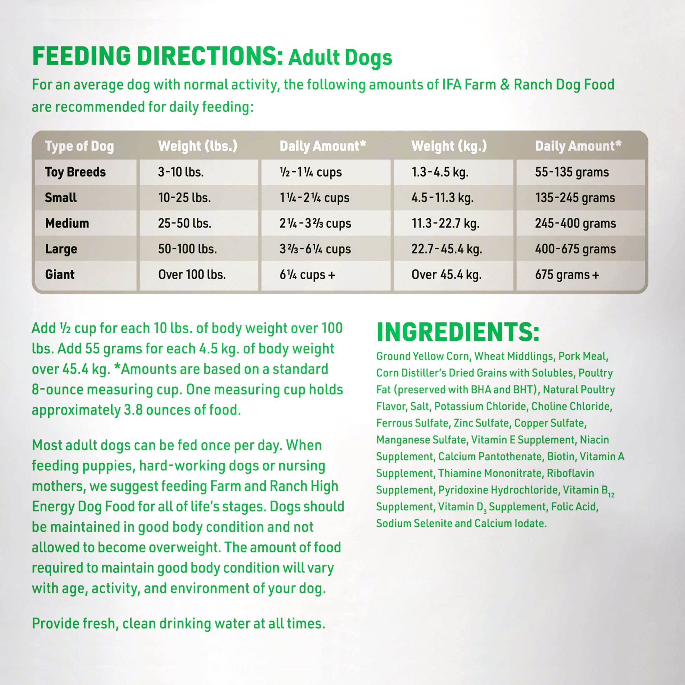 IFA Farm & Ranch Dog Food, 50 Lb.