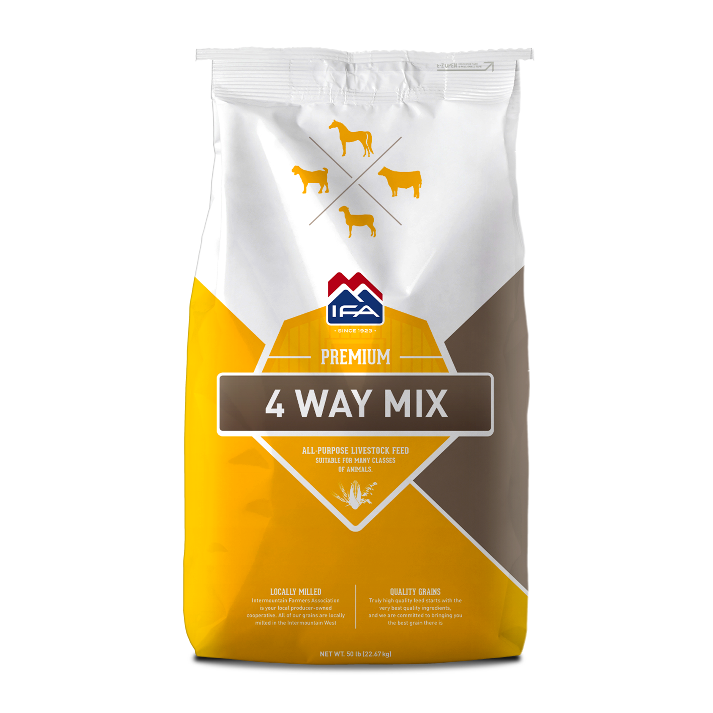 IFA 4-Way Mix Premium All Purpose Livestock Feed, 50 Lb.